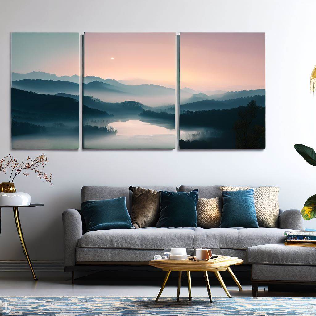 How to create a canvas photo display with text