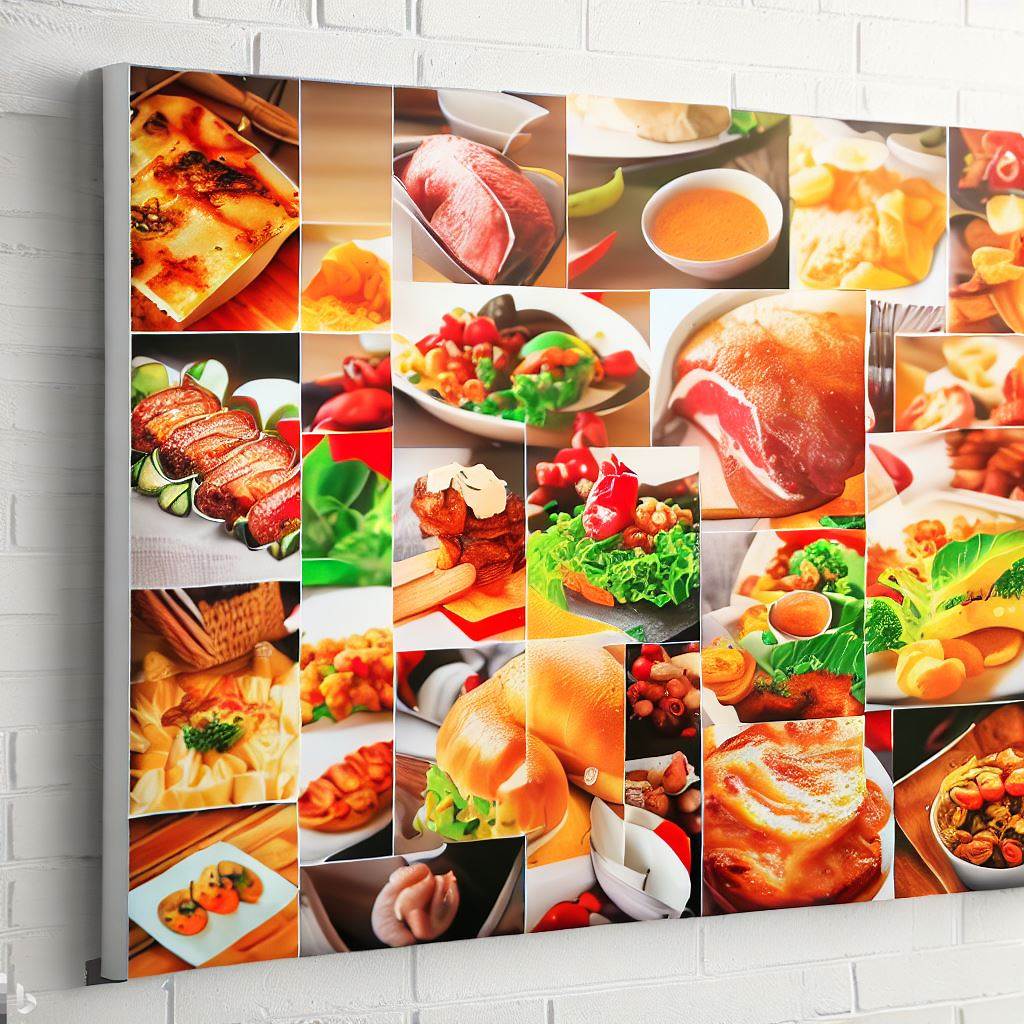 The benefits of printing food photos on canvas